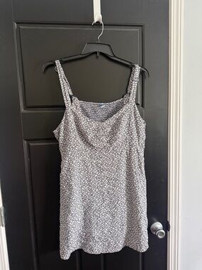 Floral Sundress in Navy and White